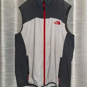 The North Face Men's Two-Tone Vest with Red Zipper